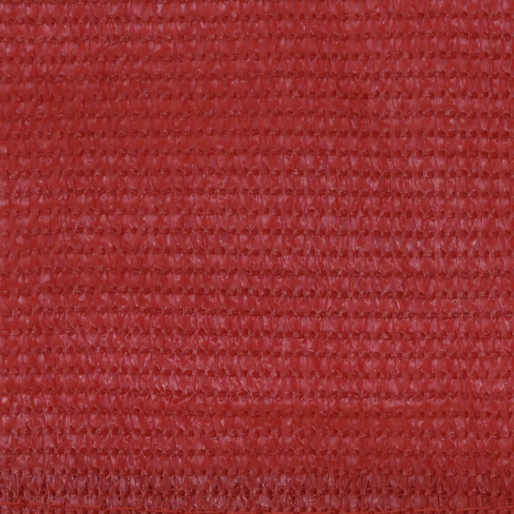 vidaXL altanafskærmning 75x400 cm HDPE rød