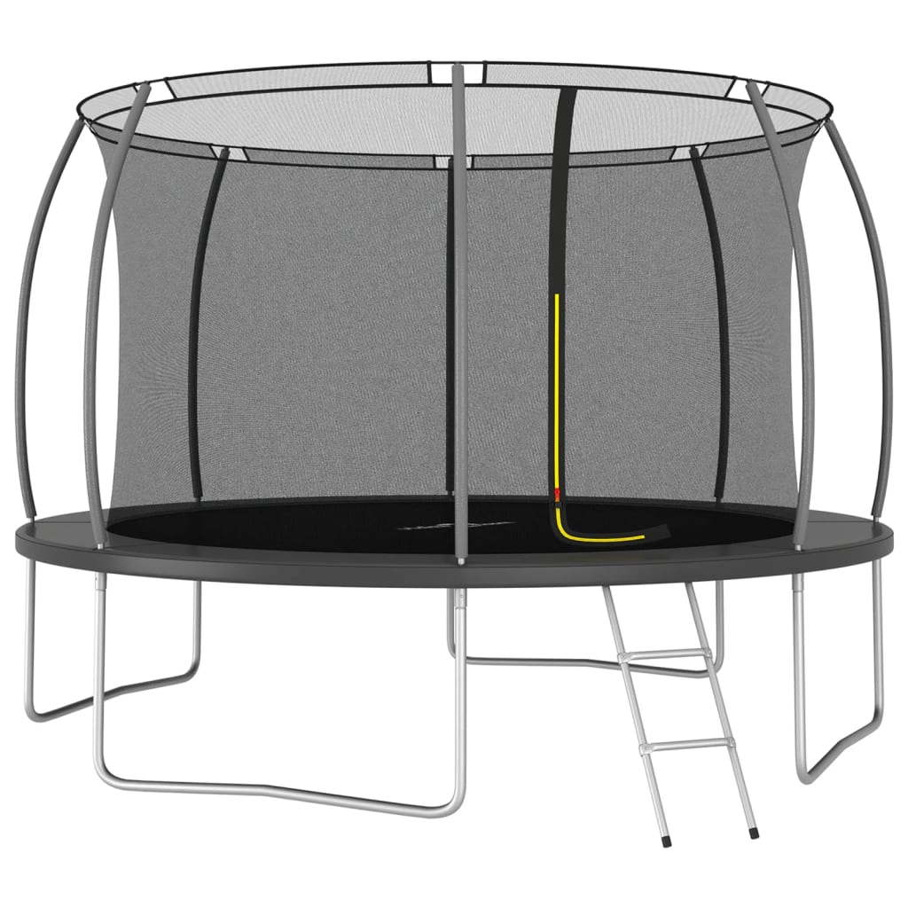 vidaXL trampolinsæt 366x80 cm 150 kg rund