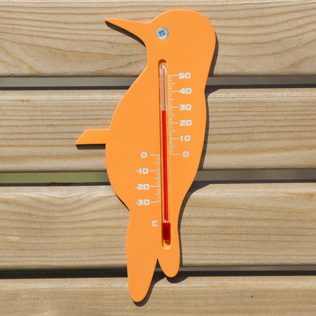Nature udendørs vægtermometer finkefacon orange