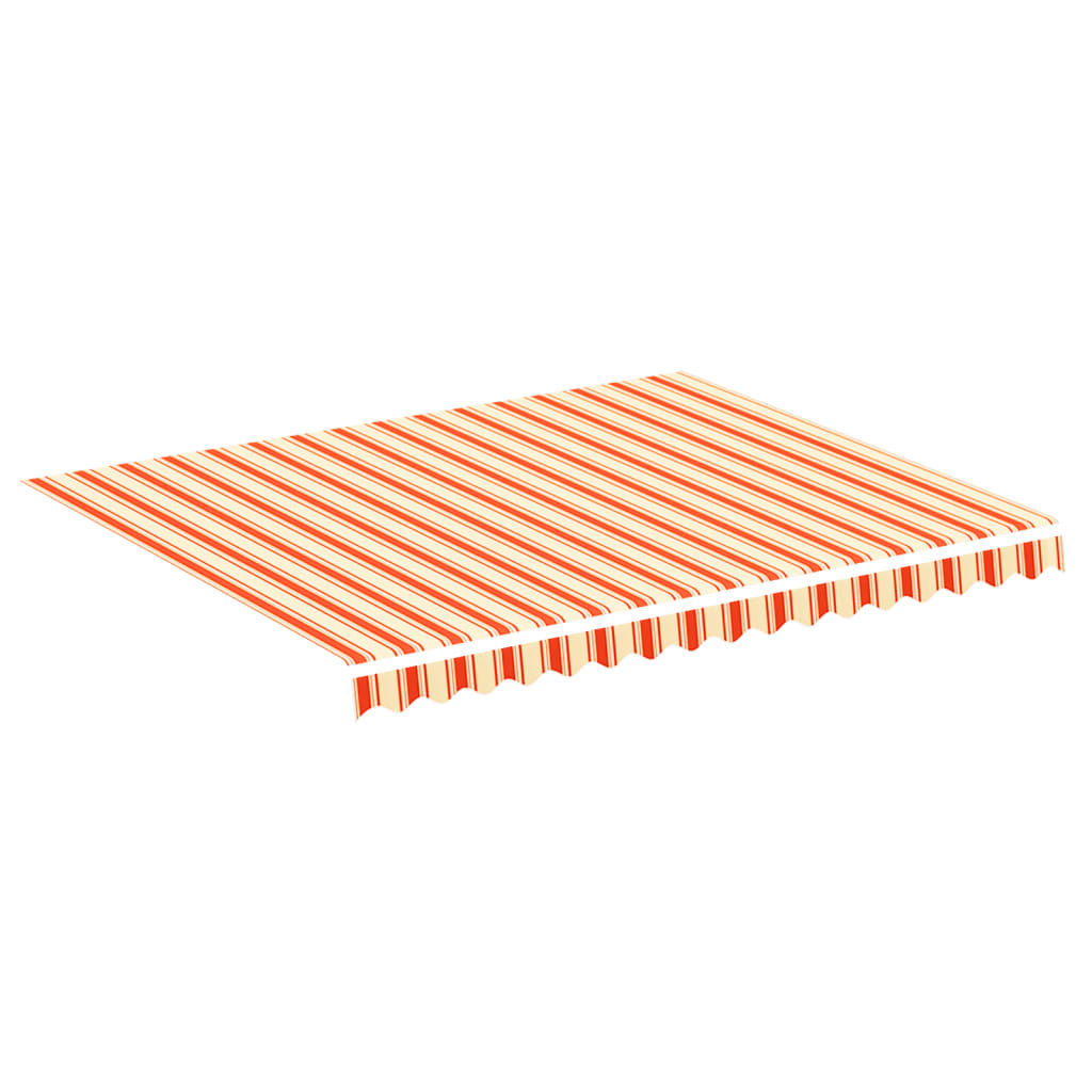 vidaXL udskiftningsdug til markise 3x2,5 m gul og orange
