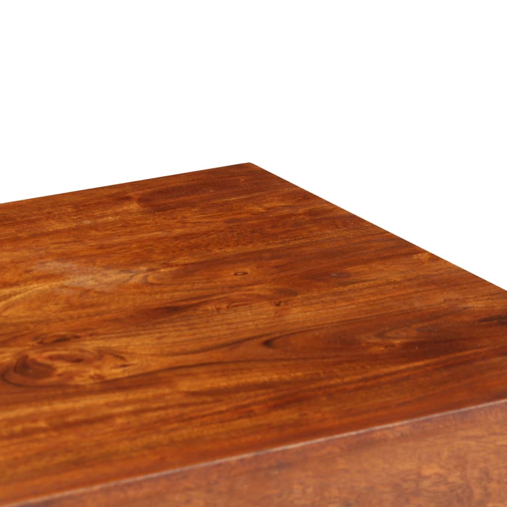 vidaXL skrivebord 110x50x76 cm massivt akacietræ honningfarvet finish