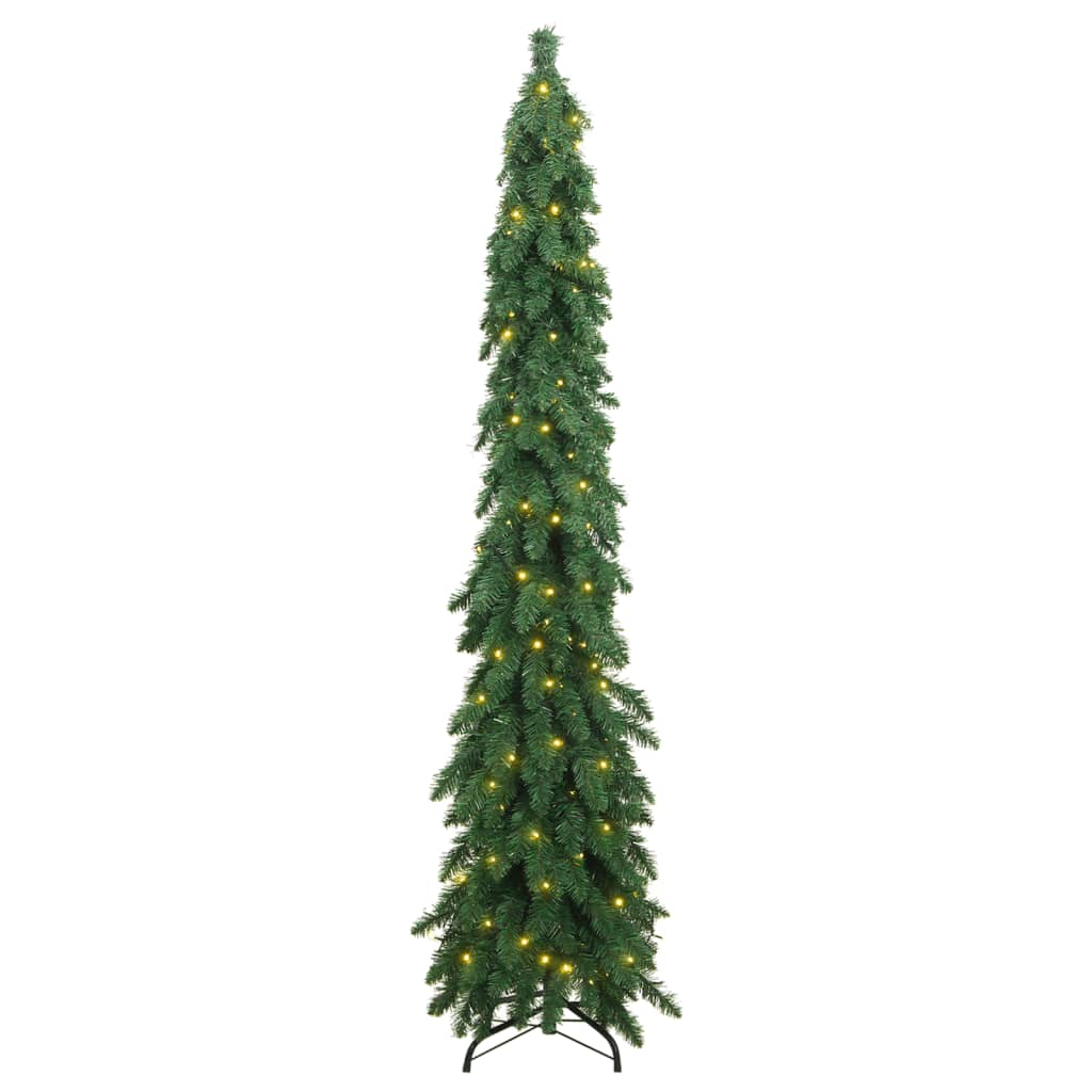 vidaXL kunstigt juletræ med 100 LED'er 180 cm