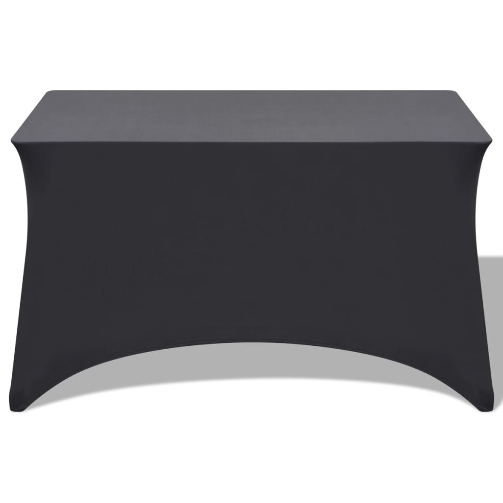 vidaXL stræk bordbetræk 2 stk. 120 x 60,5 x 74 cm antracitgrå
