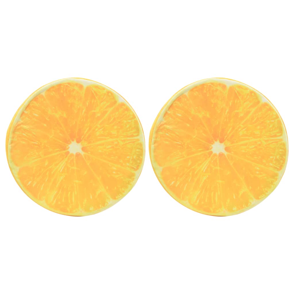 vidaXL hynder 2 stk. frugtprint appelsin
