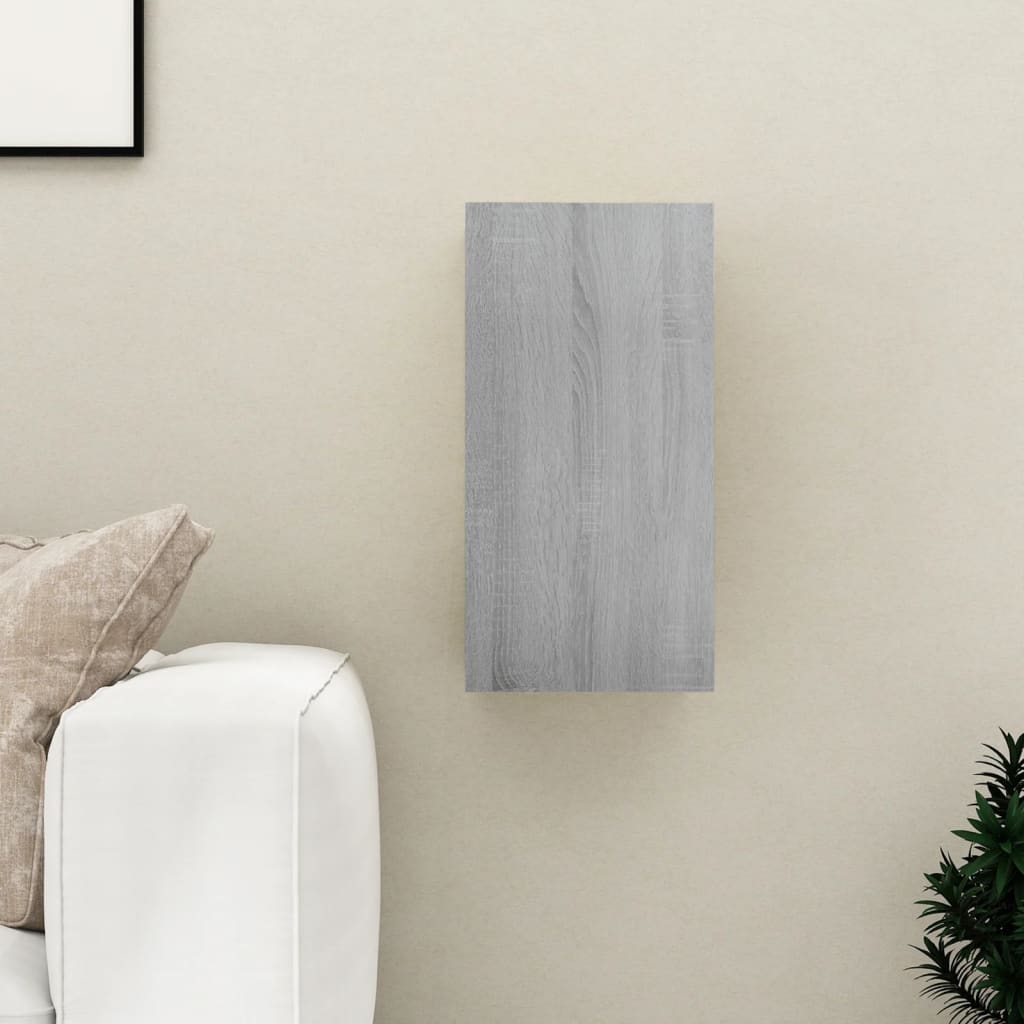 vidaXL tv-bord 30,5x30x60 cm konstrueret træ grå sonoma-eg