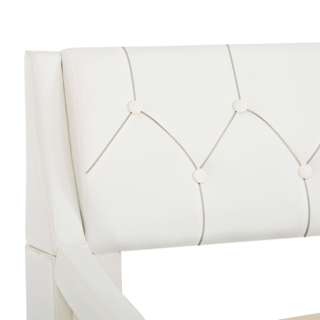 vidaXL sengestel 180 x 200 cm kunstlæder hvid