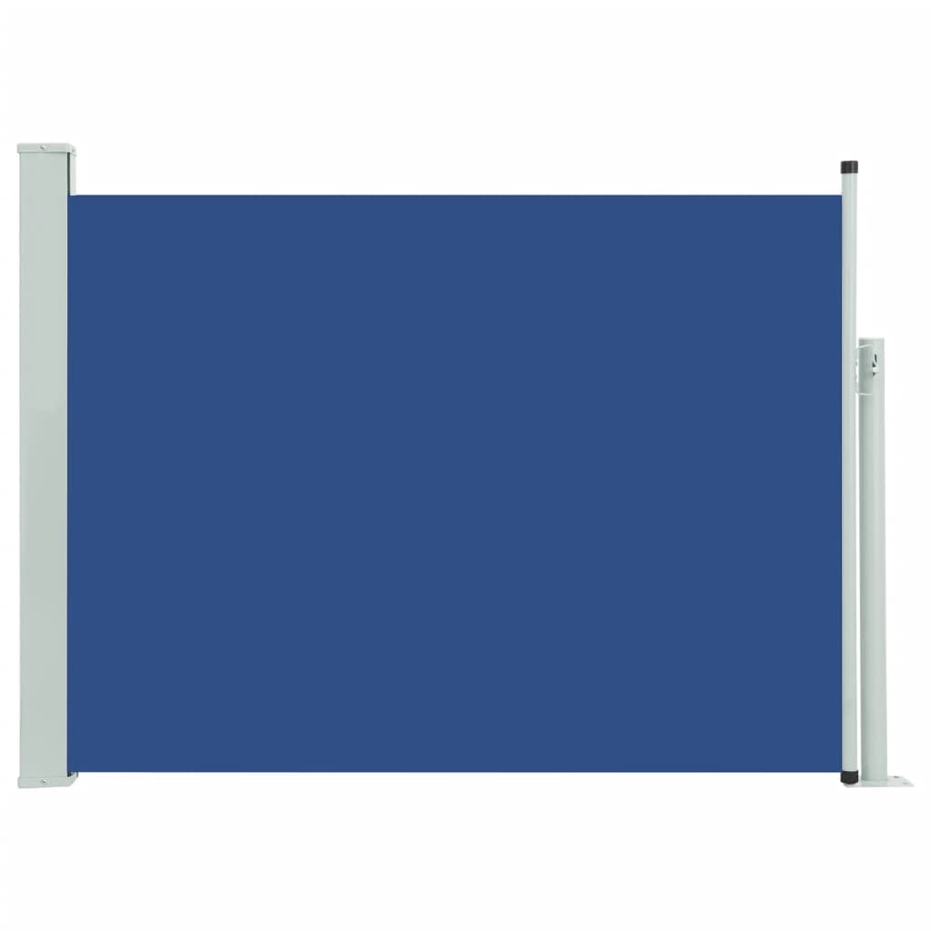 vidaXL sammenrullelig sidemarkise til terrassen 100 x 500 cm blå