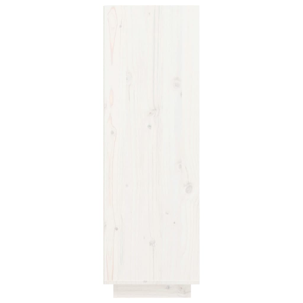 vidaXL skoreol 30x34x105 cm massivt fyrretræ hvid