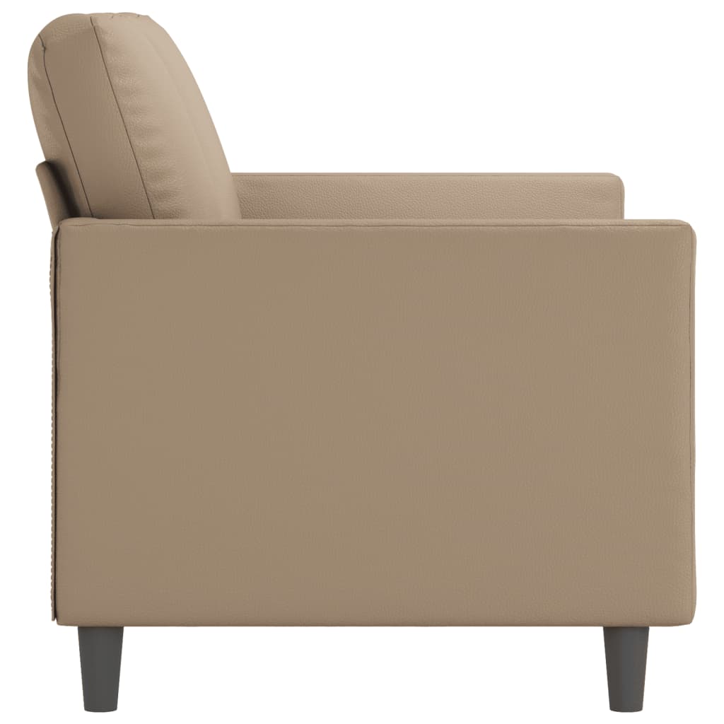 vidaXL 2-personers sofa 120 cm kunstlæder cappuccino