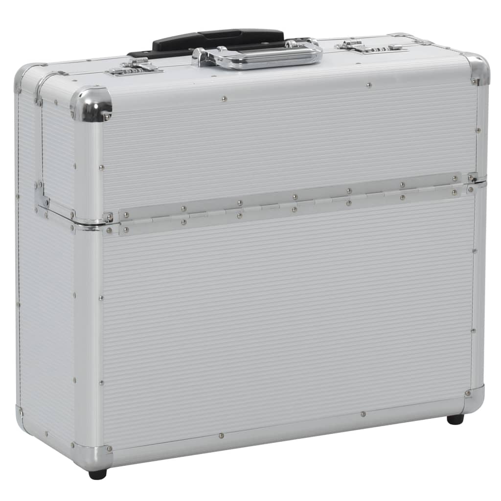 vidaXL kuffert 54 x 44 x 21 cm sølvfarvet aluminium
