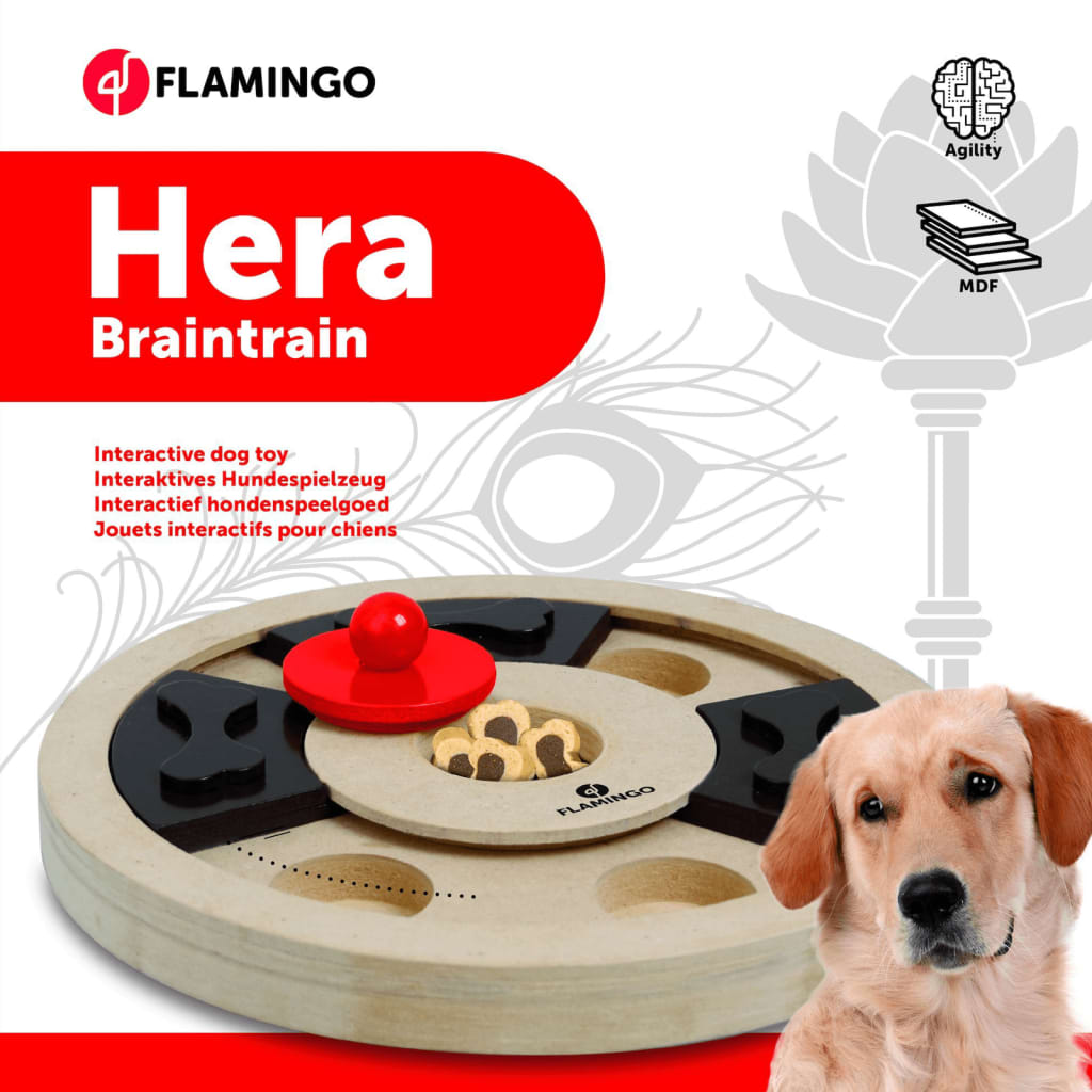 FLAMINGO legetøj til hjernetræning Hera 25 cm træ