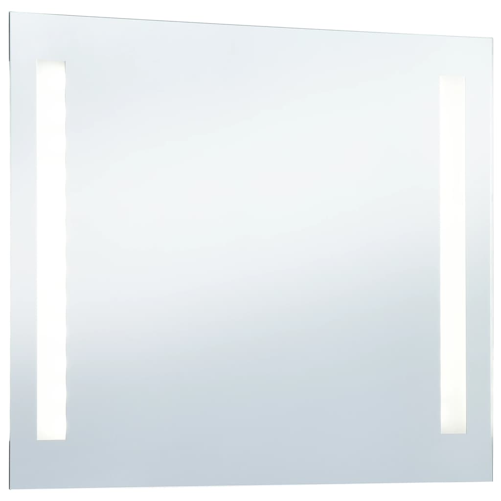 vidaXL vægspejl med LED til badeværelset 100 x 60 cm