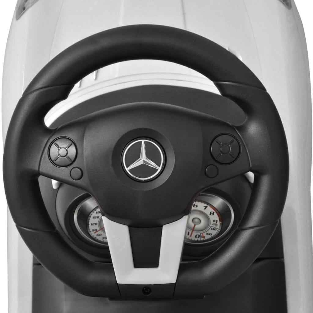 vidaXL Mercedes Benz skubbebil hvid