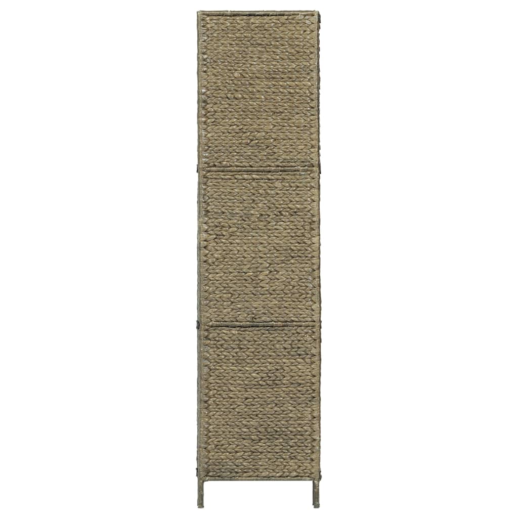 vidaXL rumdeler med 3 paneler 116 x 160 cm vandhyacint brun