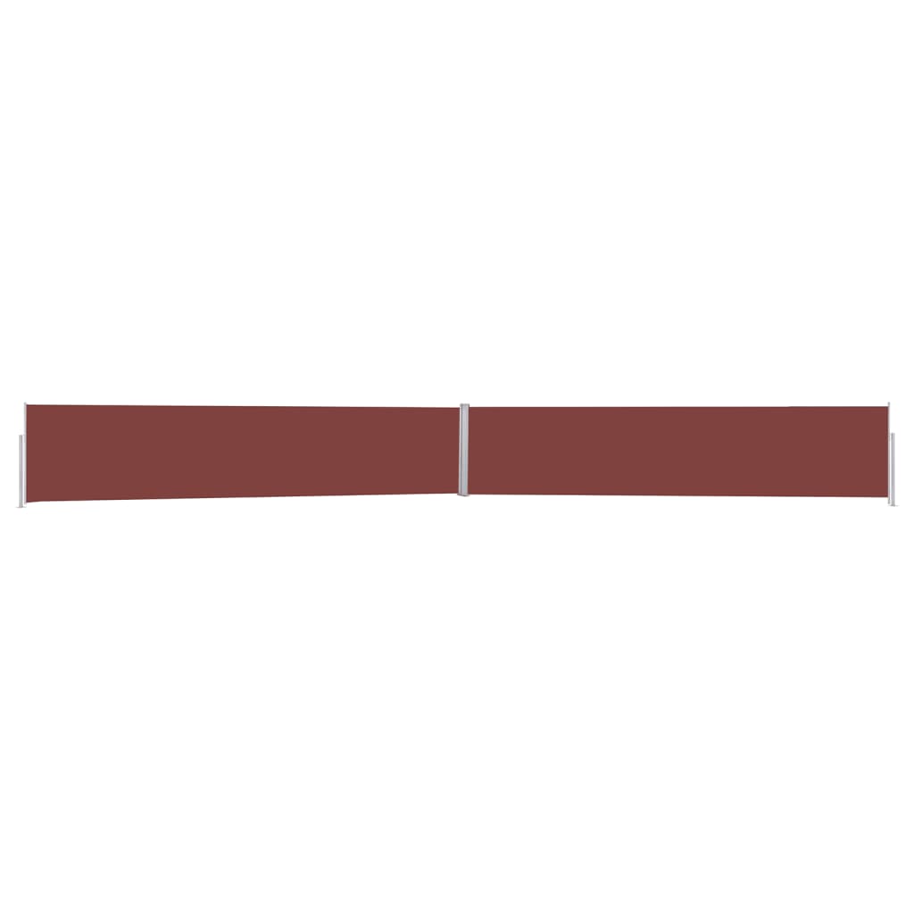 vidaXL sammenrullelig sidemarkise til terrassen 170x1200 cm brun