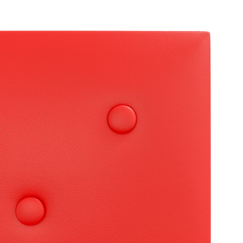 vidaXL vægpaneler 12 stk. 30x30 cm 1,08 m² kunstlæder rød