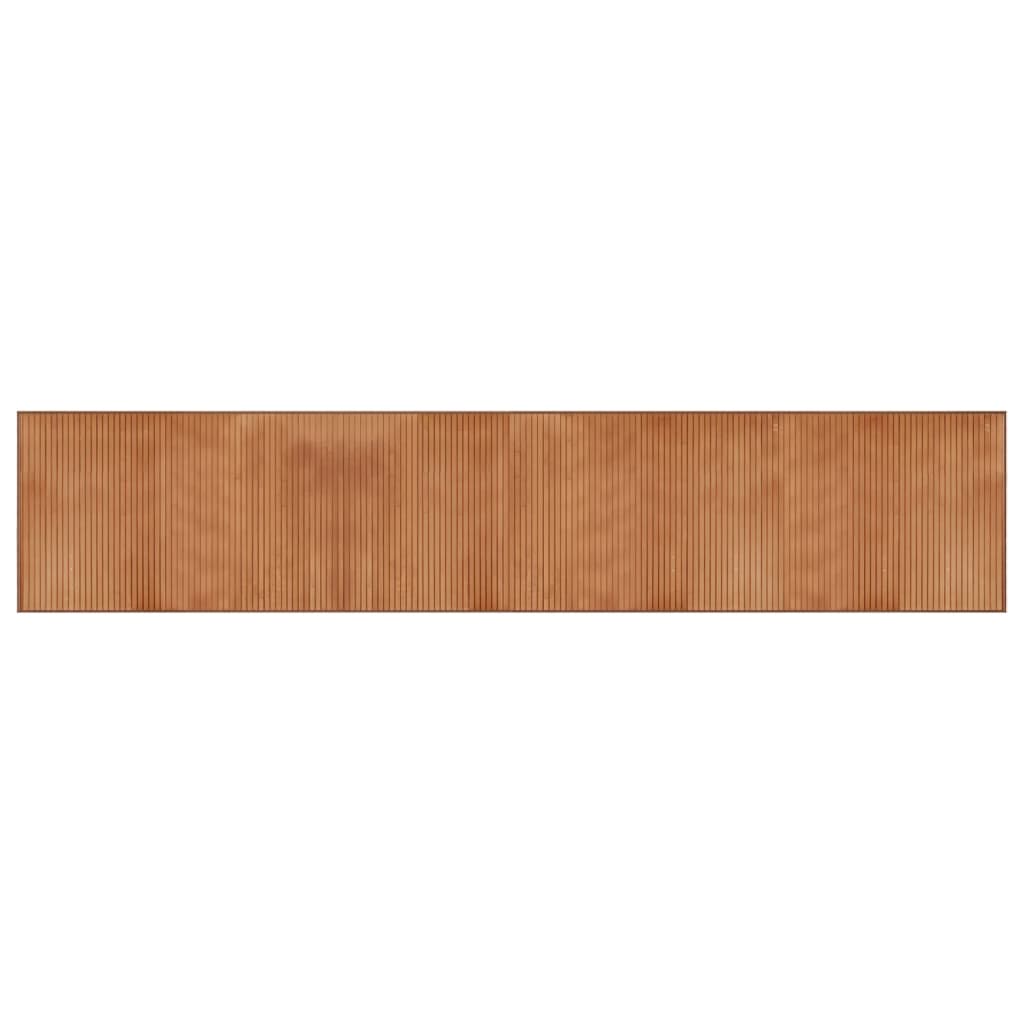 vidaXL gulvtæppe 60x300 cm rektangulær bambus naturfarvet