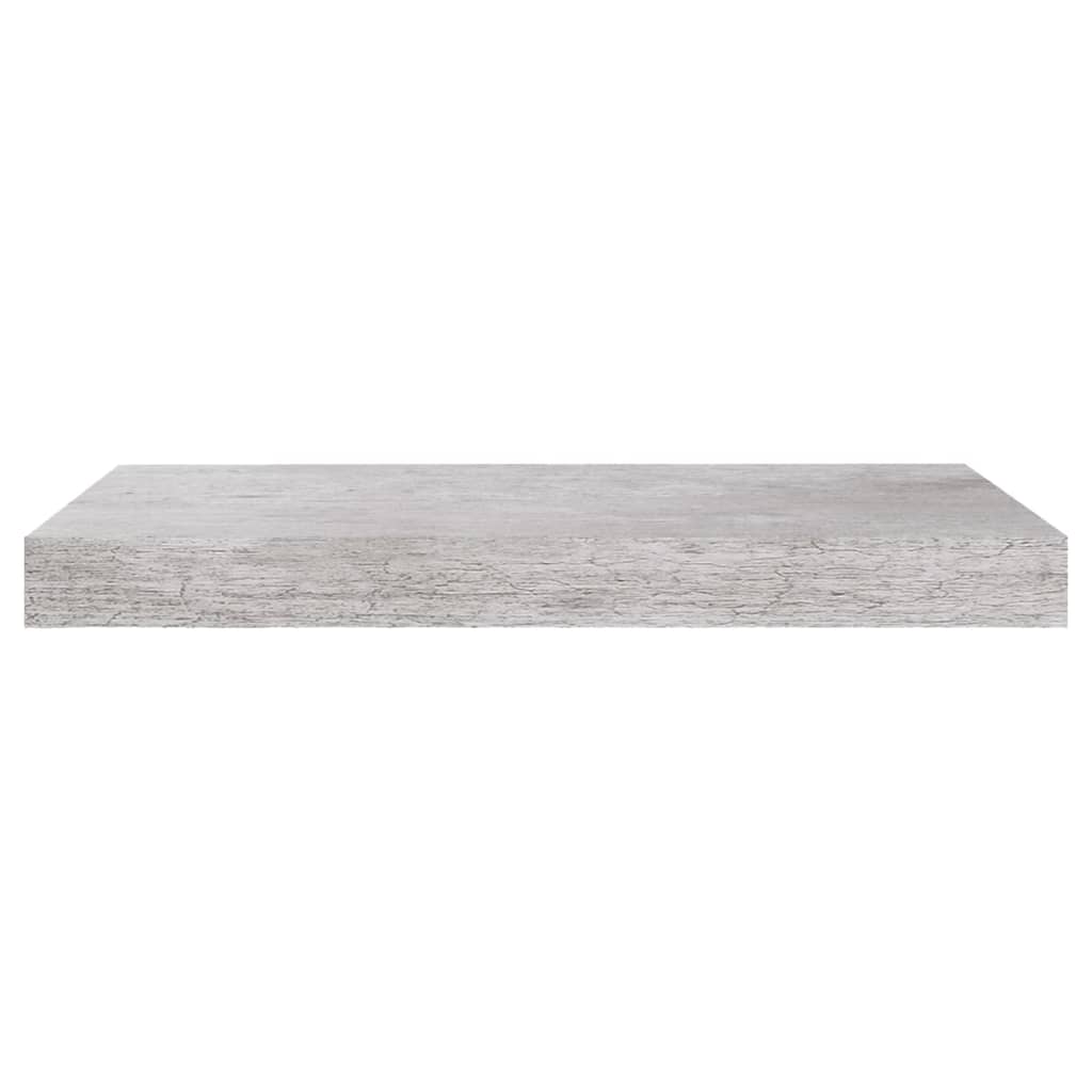 vidaXL væghylder 2 stk. 50x23x3,8 cm MDF betongrå