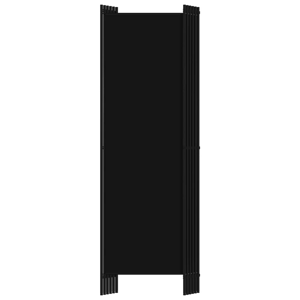 vidaXL 6-panels rumdeler 300 x 180 cm sort