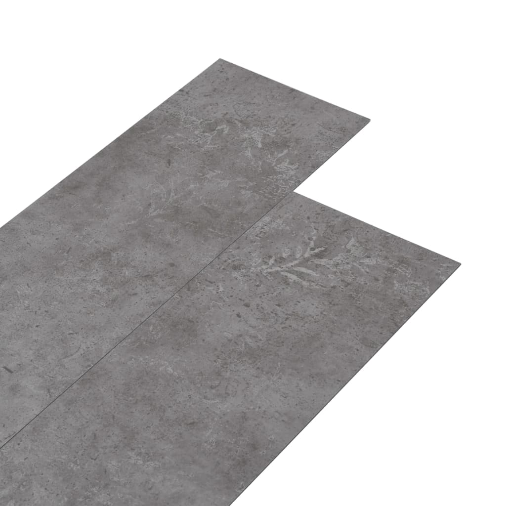 vidaXL selvklæbende gulvbrædder 5,02 m² 2 mm PVC betongrå