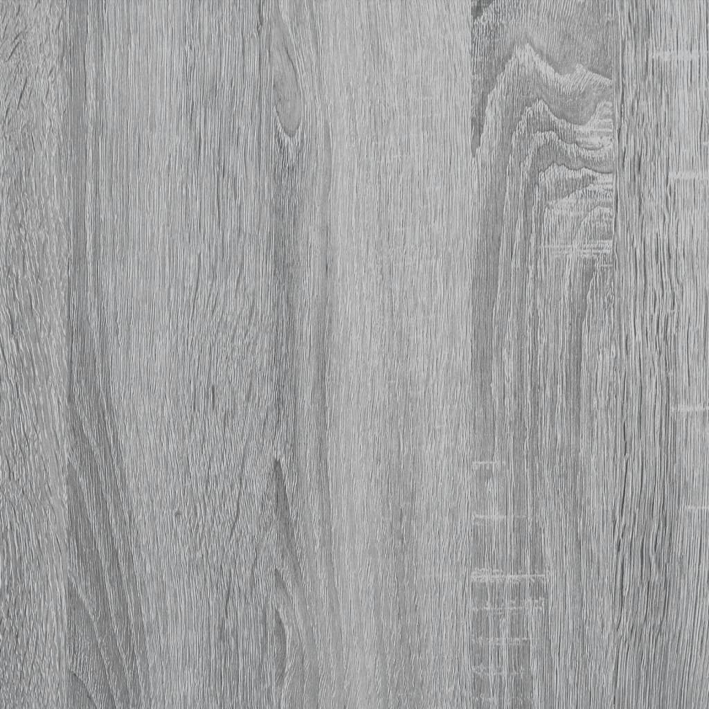 vidaXL printerstativ 50x41x75 cm 3 hylder konstrueret træ grå sonoma