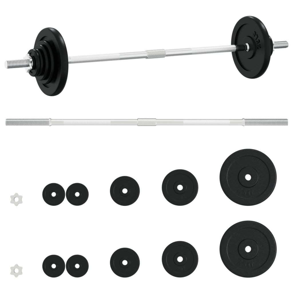 Curl-Vektstang Med Skiver 90 Kg main image 1