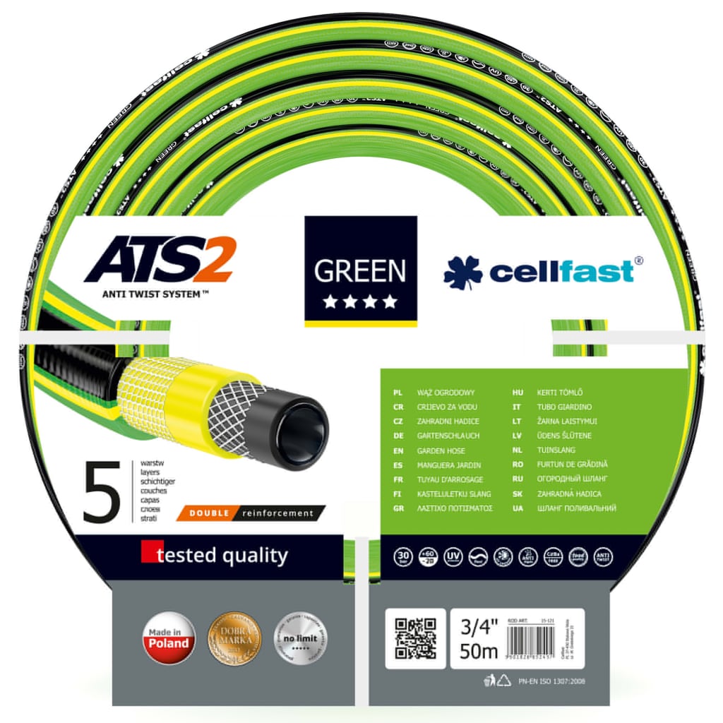 Cellfast haveslange ATS2 3/4" 50 m grøn