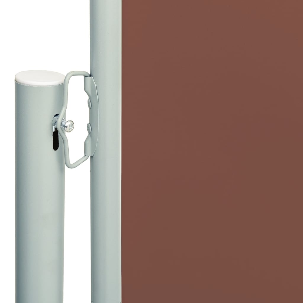 vidaXL sammenrullelig sidemarkise til terrassen 180x600 cm brun