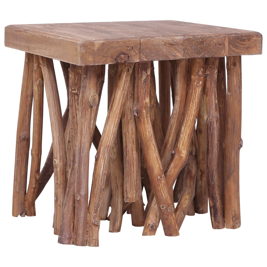vidaXL sofabord med naturgrene 40 x 40 x 40 cm massivt træ