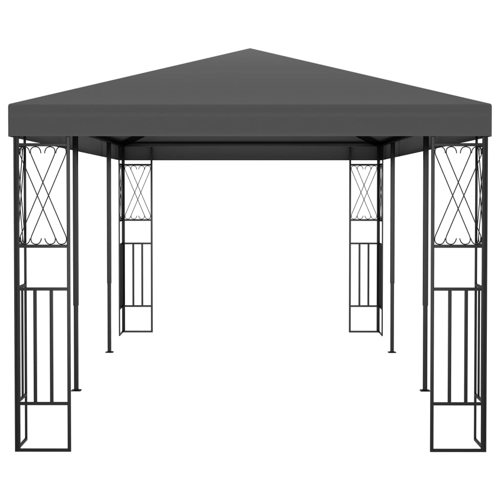 vidaXL pavillon 3x6 m stof antracitgrå