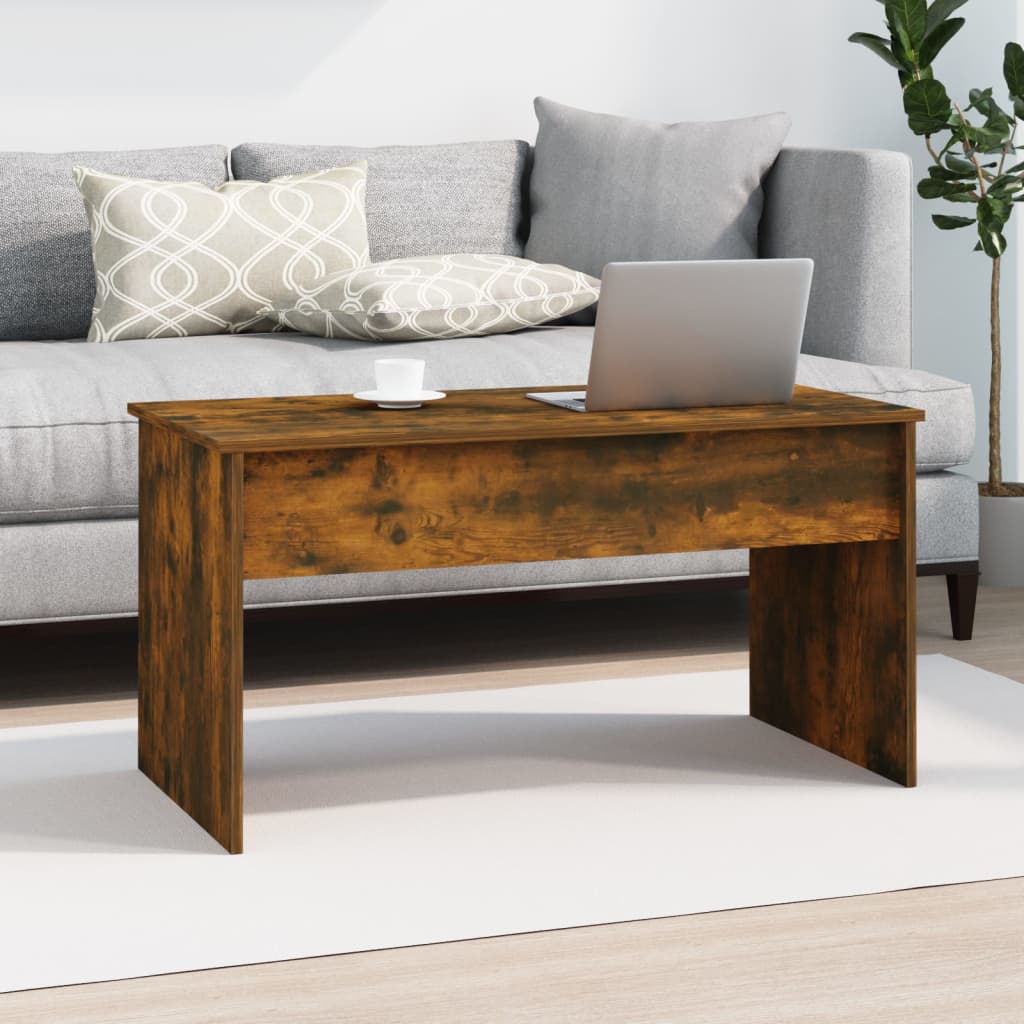 vidaXL sofabord 102x50,5x52,5 cm konstrueret træ røget egetræsfarve