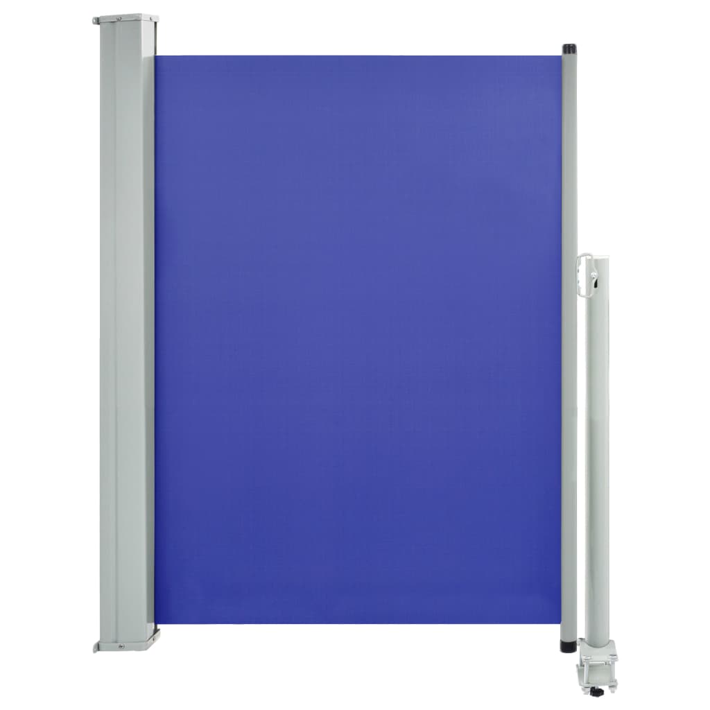 vidaXL sammenrullelig sidemarkise til terrassen 100 x 300 cm blå