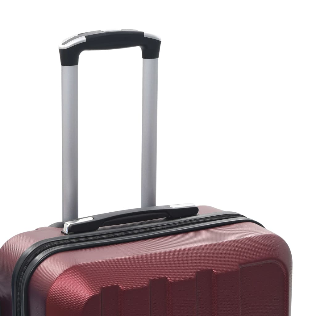 vidaXL hardcase-kuffertsæt 3 stk. ABS rødvinsfarvet