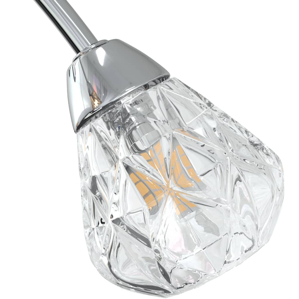 vidaXL loftlampe med gitterskærme i glas til 4 G9 LED-pærer