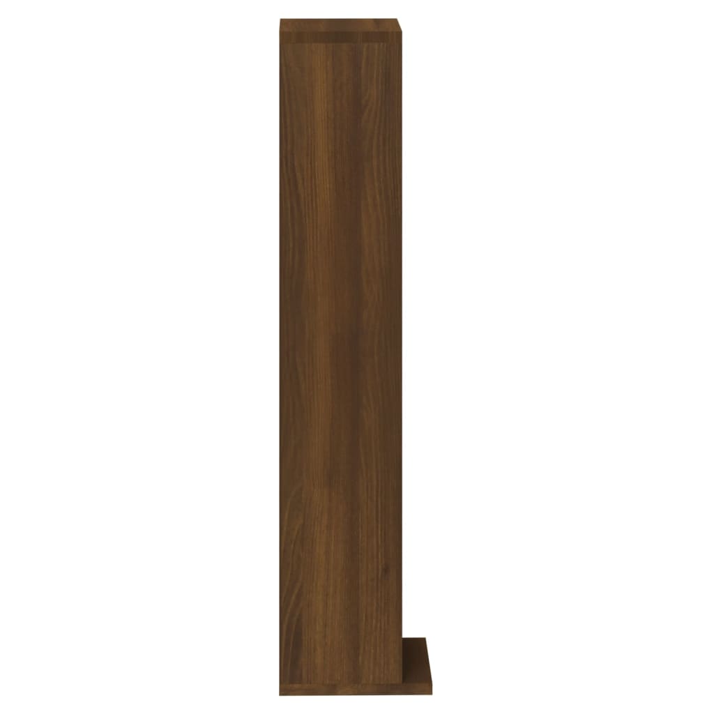 vidaXL reol 21x20x88 cm konstrueret træ brun egetræsfarve