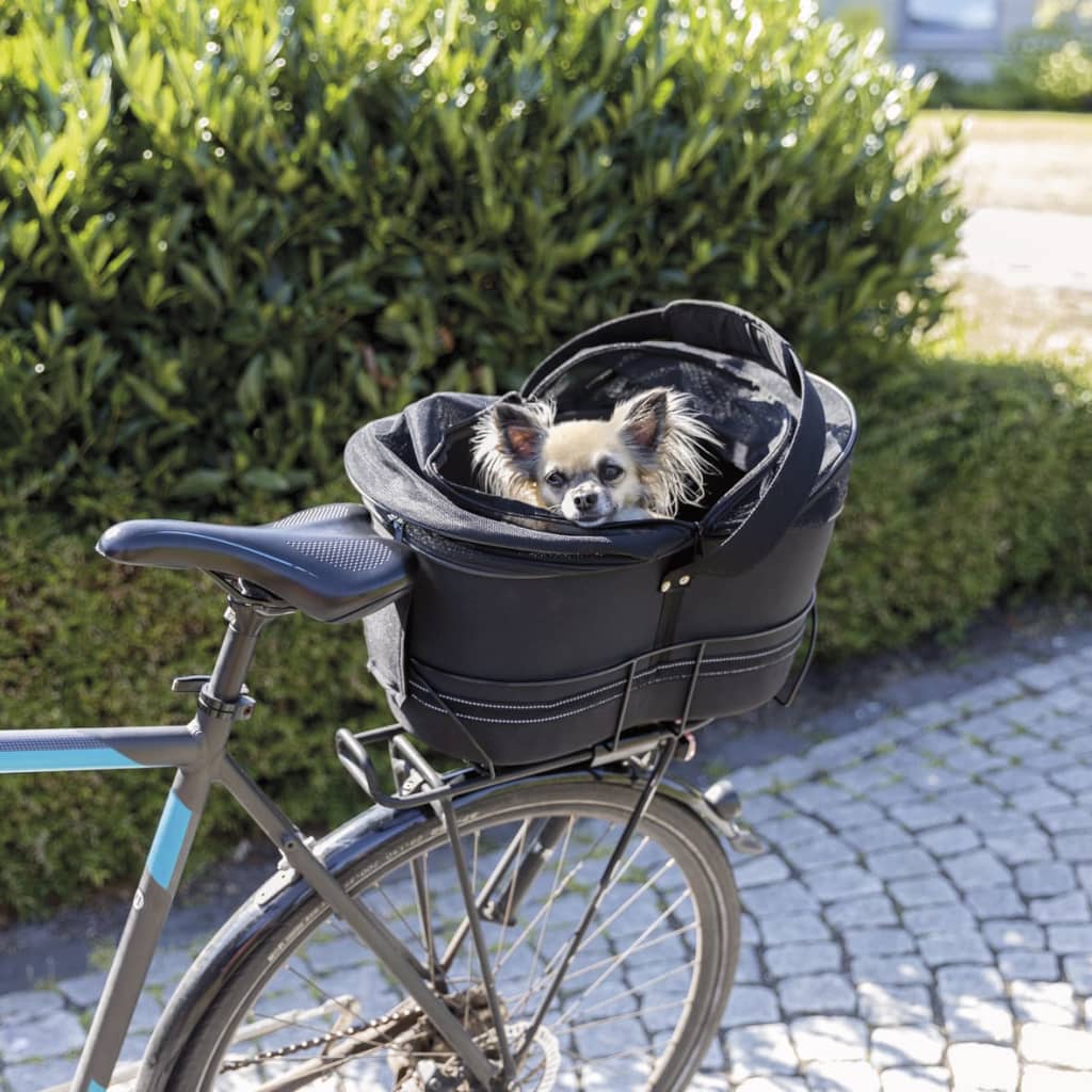 TRIXIE cykelkurv til kæledyr til bagagebærer 29 x 42 x 48 cm sort