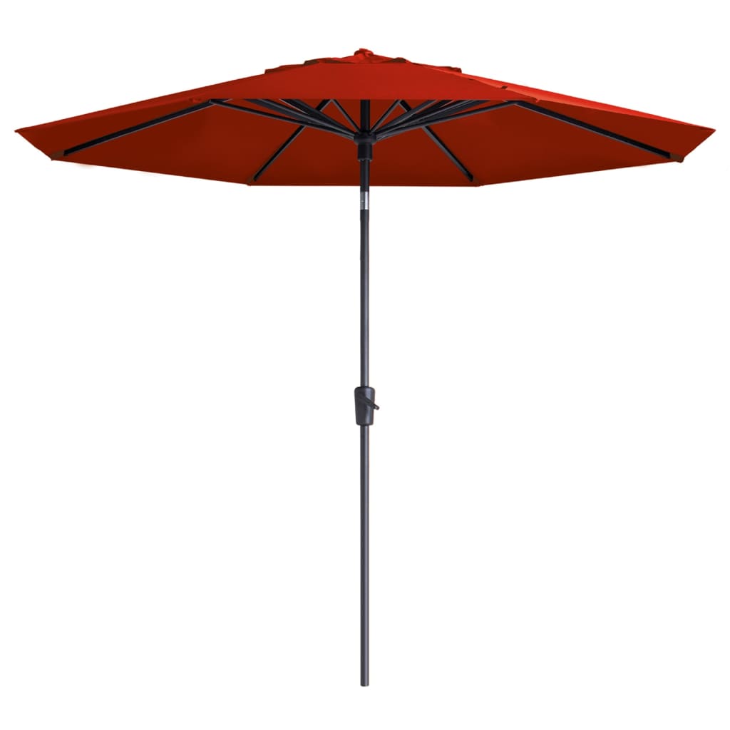 Madison parasol Paros II Luxe 300 cm murstensrød