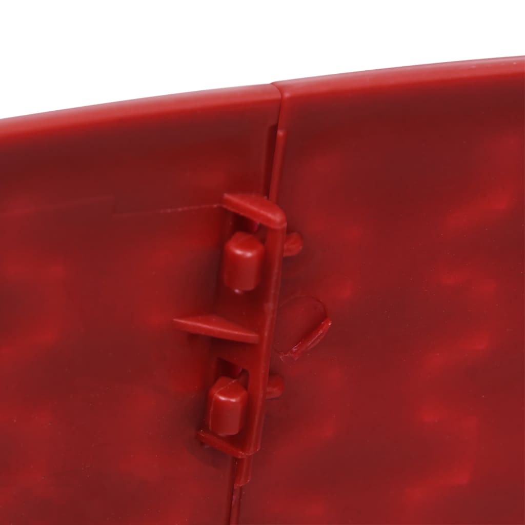 vidaXL skjuler til juletræsfod Ø65x19,5 cm rød