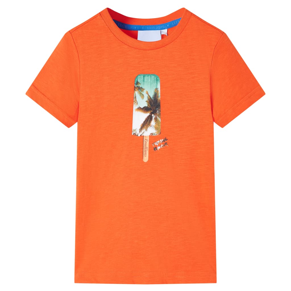 T-shirt til børn str. 92 orange