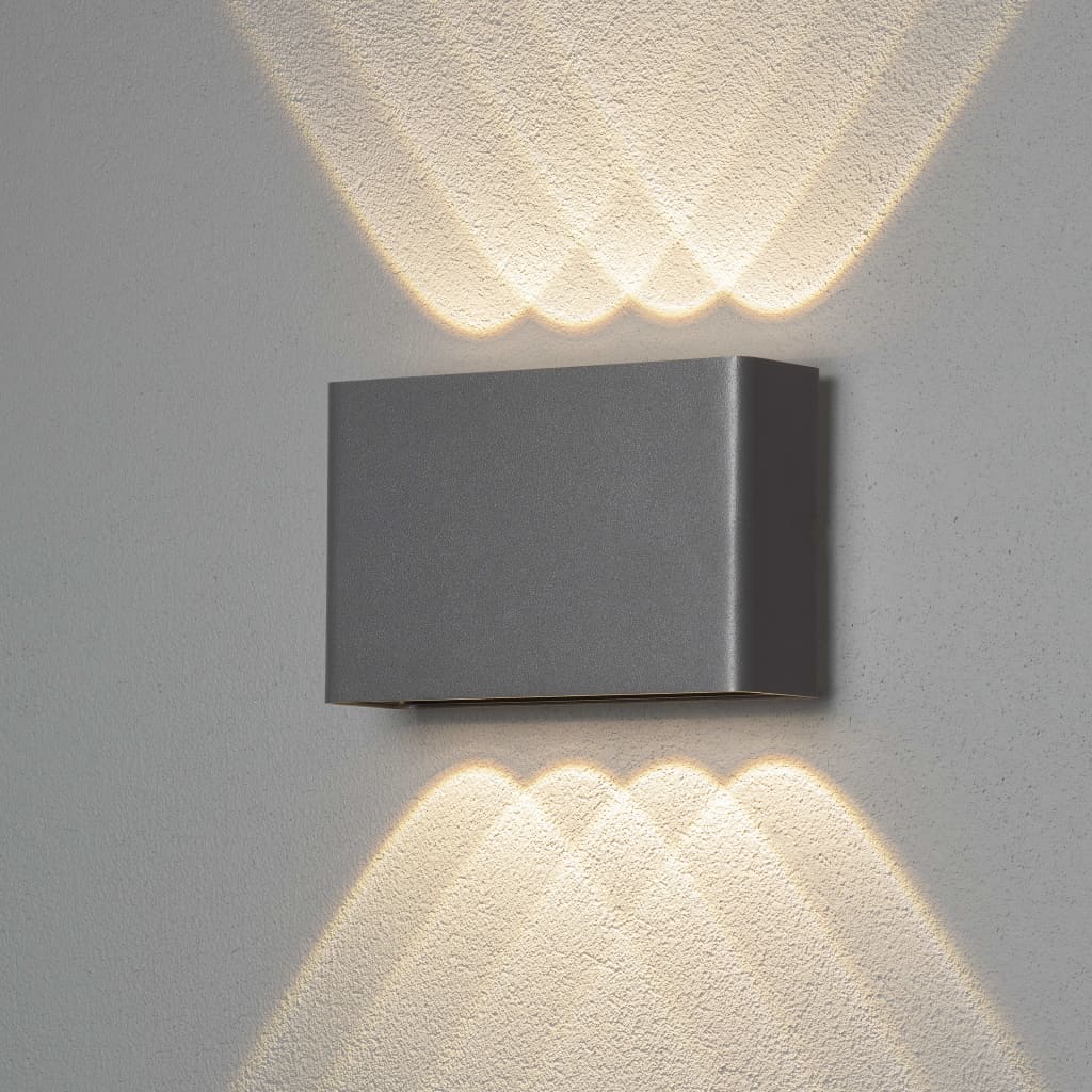 KONSTSMIDE LED-væglampe Chieri 1x8W antracitgrå