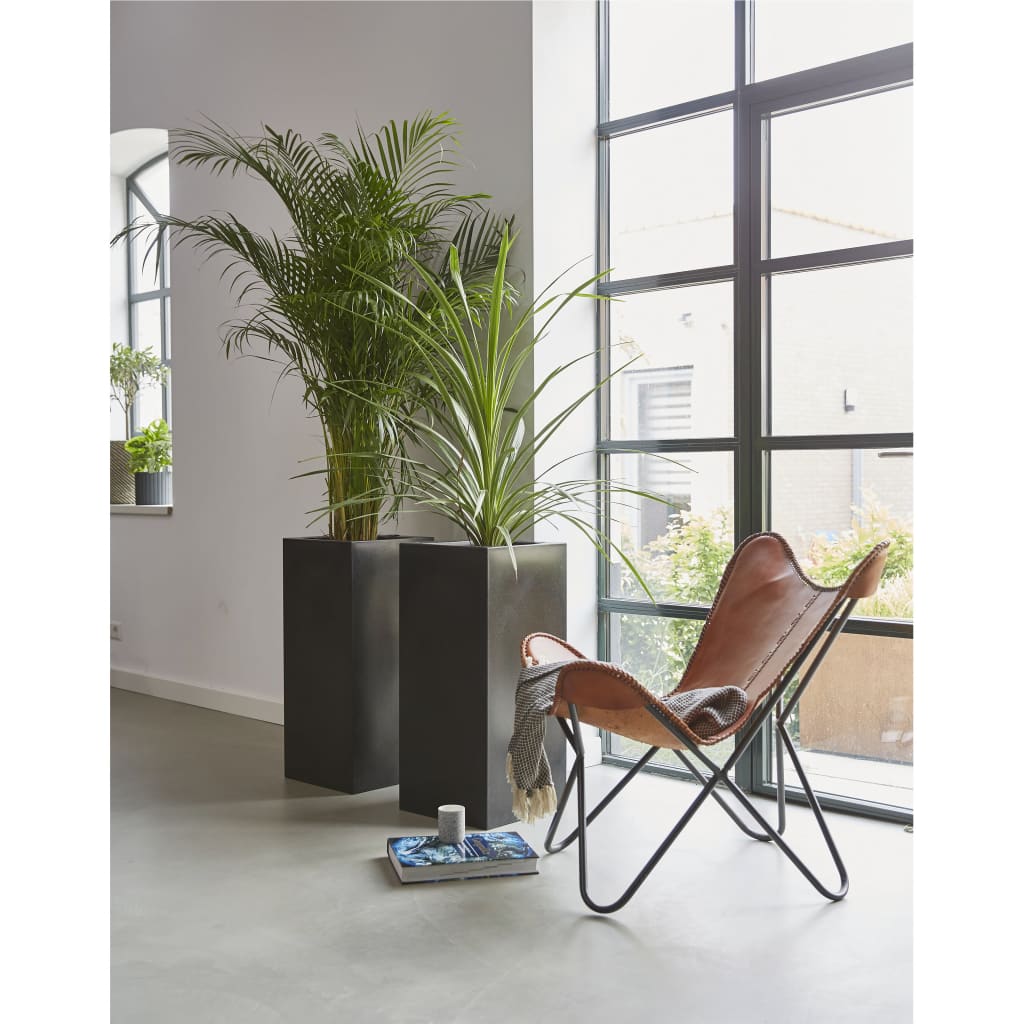 Capi plantekrukke Urban Smooth rektangulær 36 x 79 cm sort
