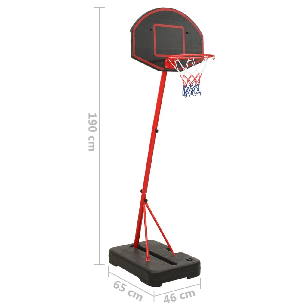 vidaXL basketballsæt til børn 190 cm justerbart
