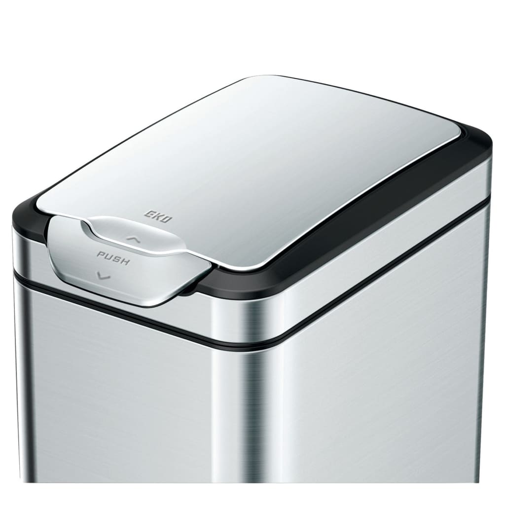 EKO affaldsspand Touch Bar Tina 30 l mat sølvfarvet
