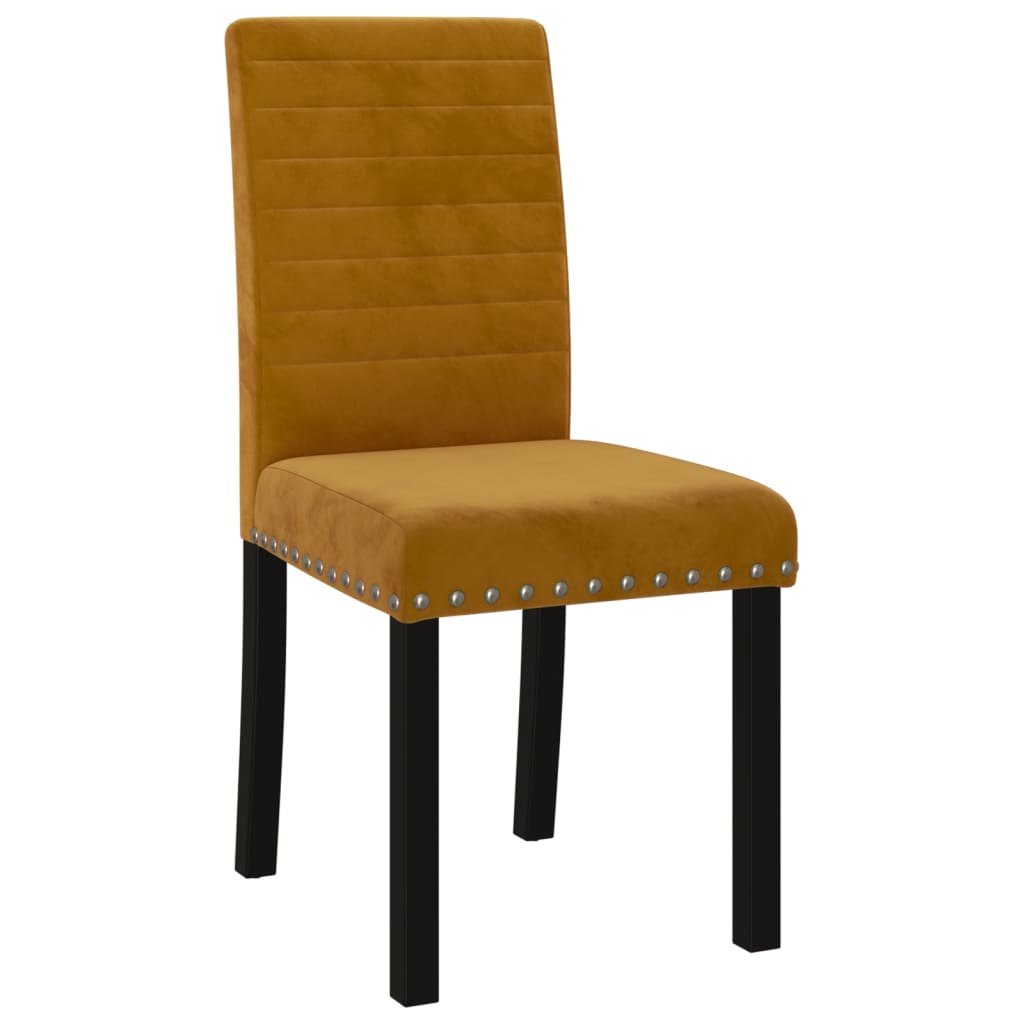 vidaXL spisebordsstole 2 stk. fløjl brun