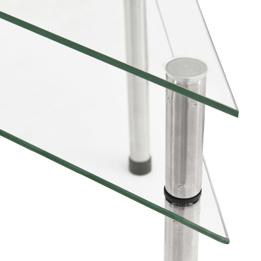 vidaXL køkkenreol 49,5x35x19 cm hærdet glas transparent