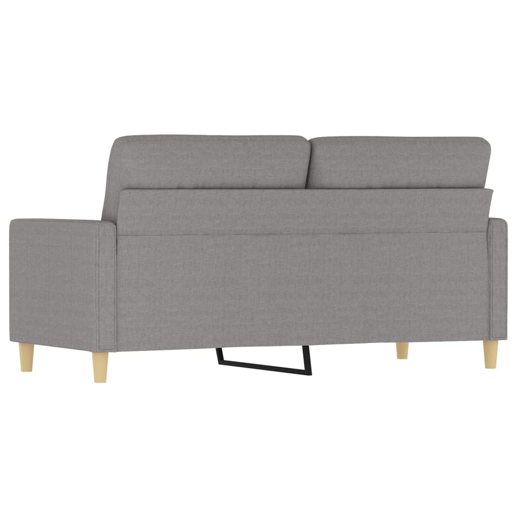 vidaXL 2-personers sofa 140 cm stof lysegrå