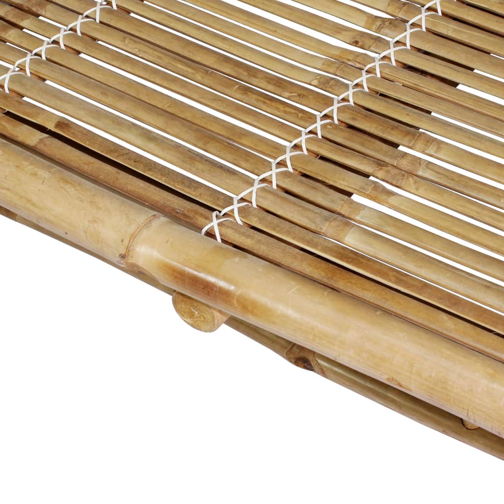 vidaXL dobbelt liggestol bambus