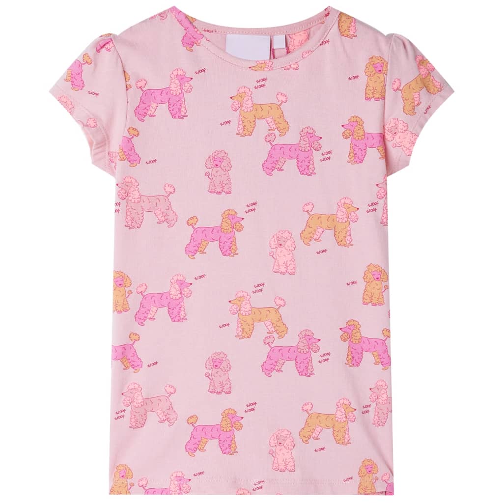Pyjamas til børn str. 92 korte ærmer lyserød