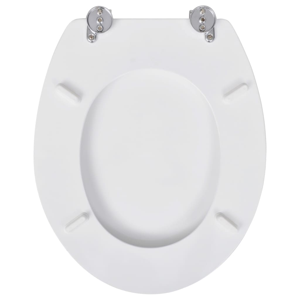 vidaXL toiletsæder med låg 2 stk. MDF hvid