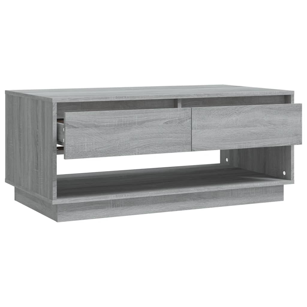 vidaXL sofabord 102,5x55x44 cm konstrueret træ grå sonoma-eg